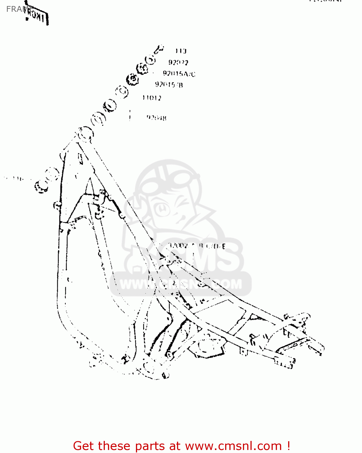 FRAME ZR550A2 1984 EUROPE UK WG
