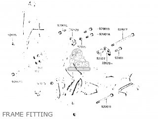 FRAME FITTING - ZR550A2 1984 EUROPE UK WG