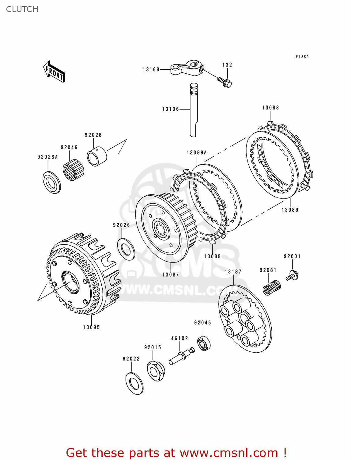 CLUTCH ZR550B1 1990 USA CALIFORNIA