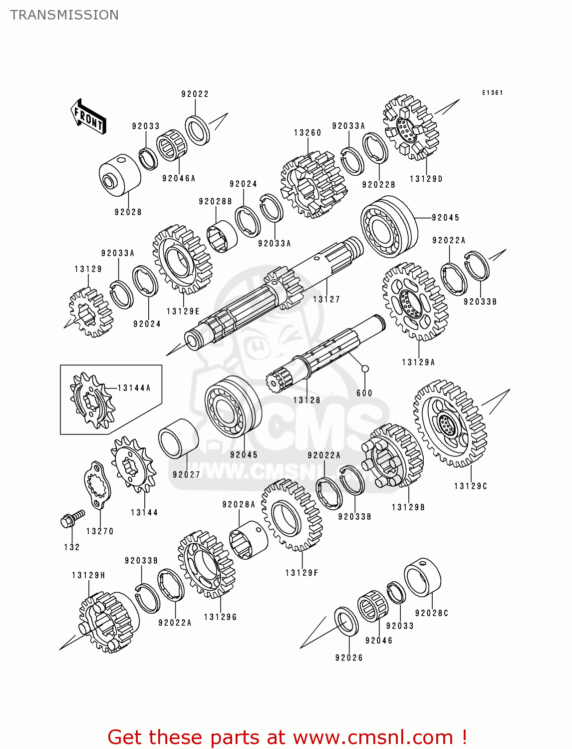 TRANSMISSION ZR550B1 1990 USA CALIFORNIA