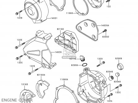 ENGINE COVER - ZR550B1 1990 USA CALIFORNIA