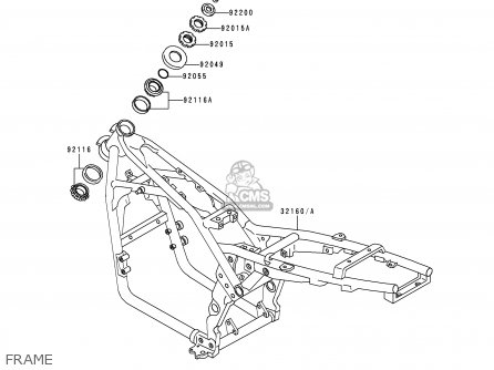 FRAME - ZR550B1 1990 USA CALIFORNIA