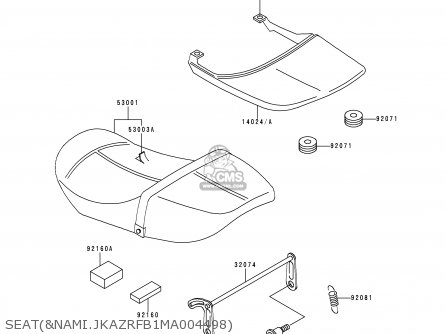 SEAT(&NAMI.JKAZRFB1MA004498) - ZR550B1 1990 USA CALIFORNIA
