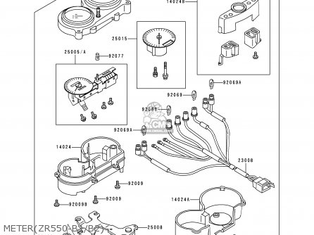 METER(ZR550-B1/B2) - ZR550B1 1990 USA CALIFORNIA