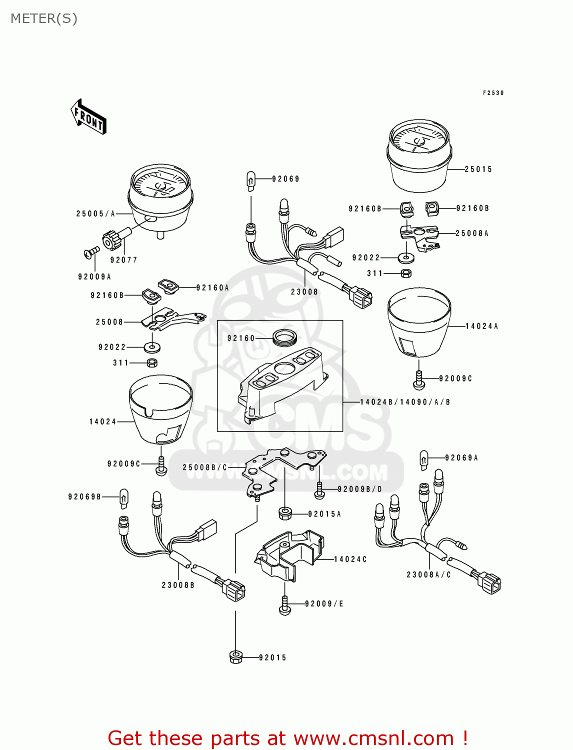 METER(S) ZR550B2 ZEPHYR 1991 EUROPE UK FG GR IT NR
