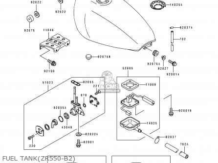 FUEL TANK(ZR550-B2) - ZR550B2 ZEPHYR 1991 EUROPE UK FG GR IT NR