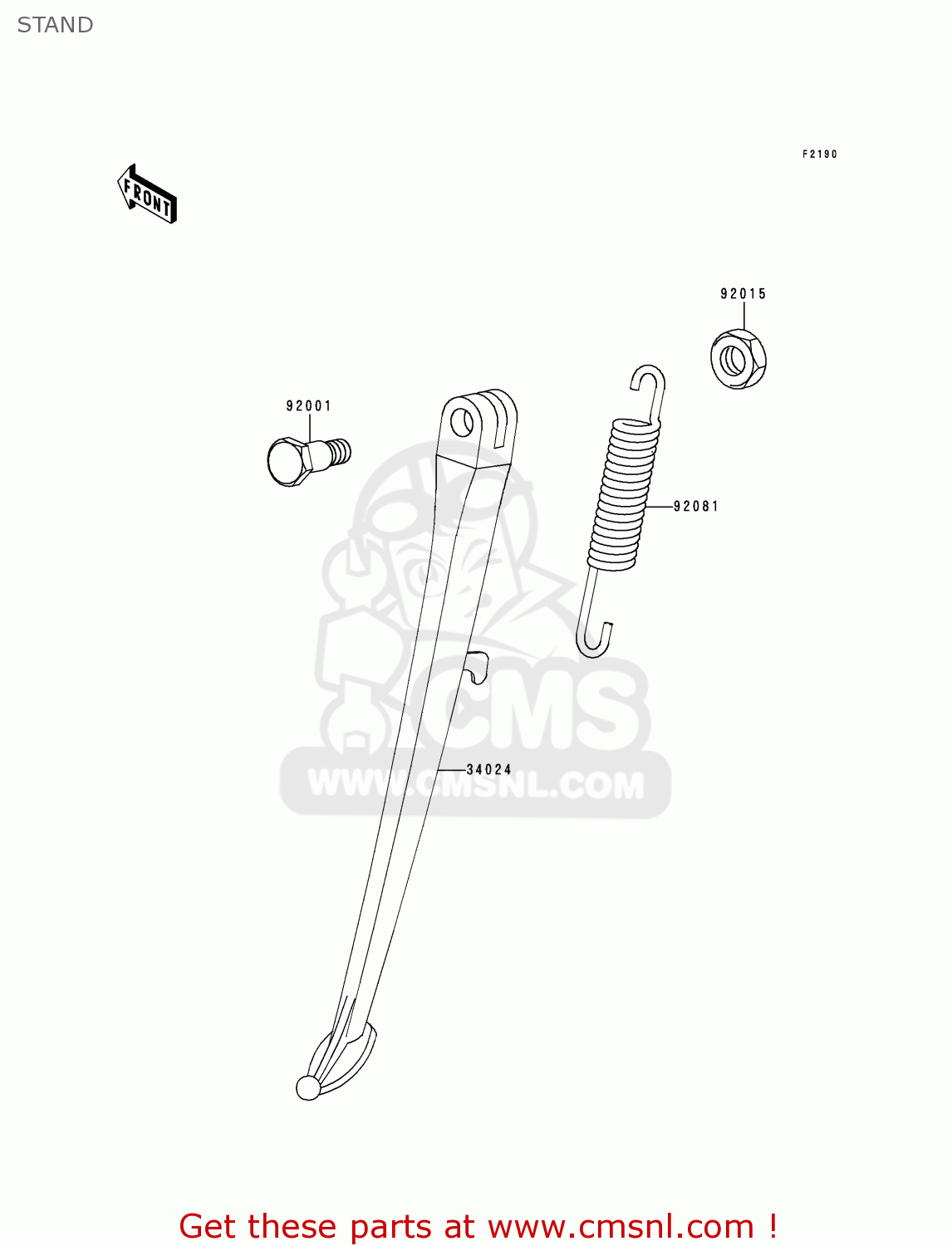 STAND ZR550B2 ZEPHYR 1991 USA CALIFORNIA CANADA