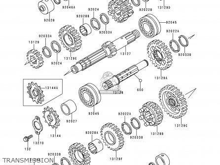 TRANSMISSION - ZR550B3 ZEPHYR 1992 CANADA