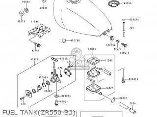 FUEL TANK(ZR550-B3) - ZR550B3 ZEPHYR 1992 CANADA