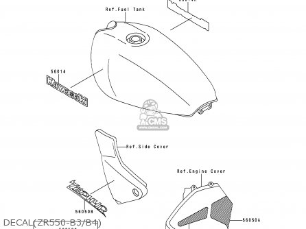 DECAL(ZR550-B3/B4) - ZR550B3 ZEPHYR 1992 CANADA