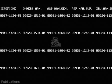 Publications - ZR550B3 ZEPHYR 1992 CANADA