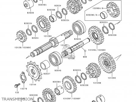 TRANSMISSION - ZR550B3 ZEPHYR 1992 EUROPE UK FG FR GR SP