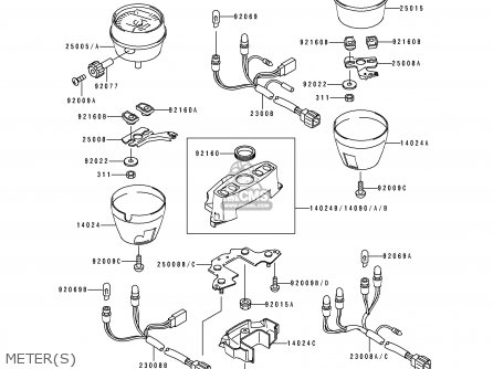 METER(S) - ZR550B3 ZEPHYR 1992 EUROPE UK FG FR GR SP