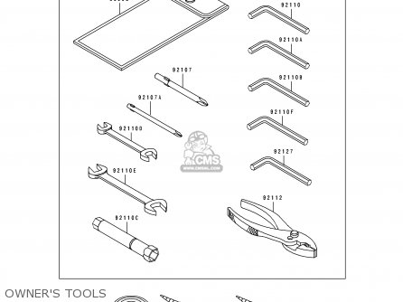 OWNER'S TOOLS - ZR550B3 ZEPHYR 1992 EUROPE UK FG FR GR SP
