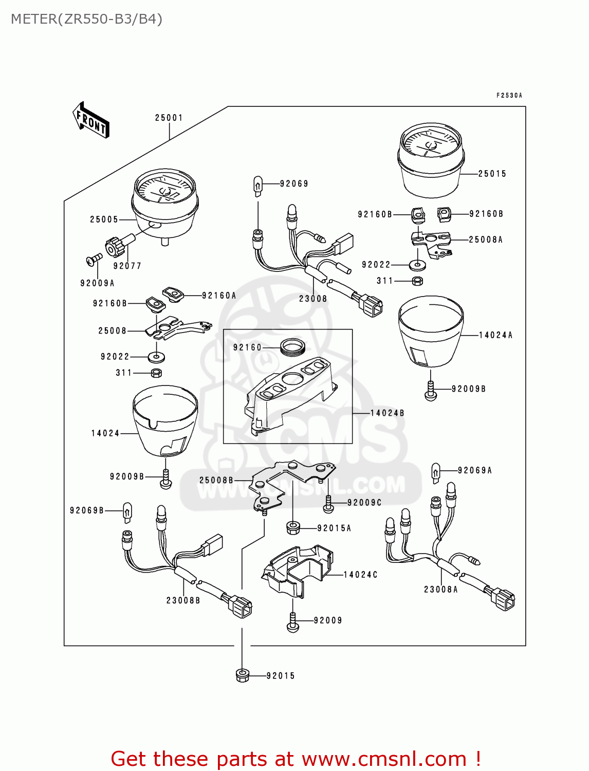 METER(ZR550-B3/B4) ZR550B4 ZEPHYR 1993 CANADA