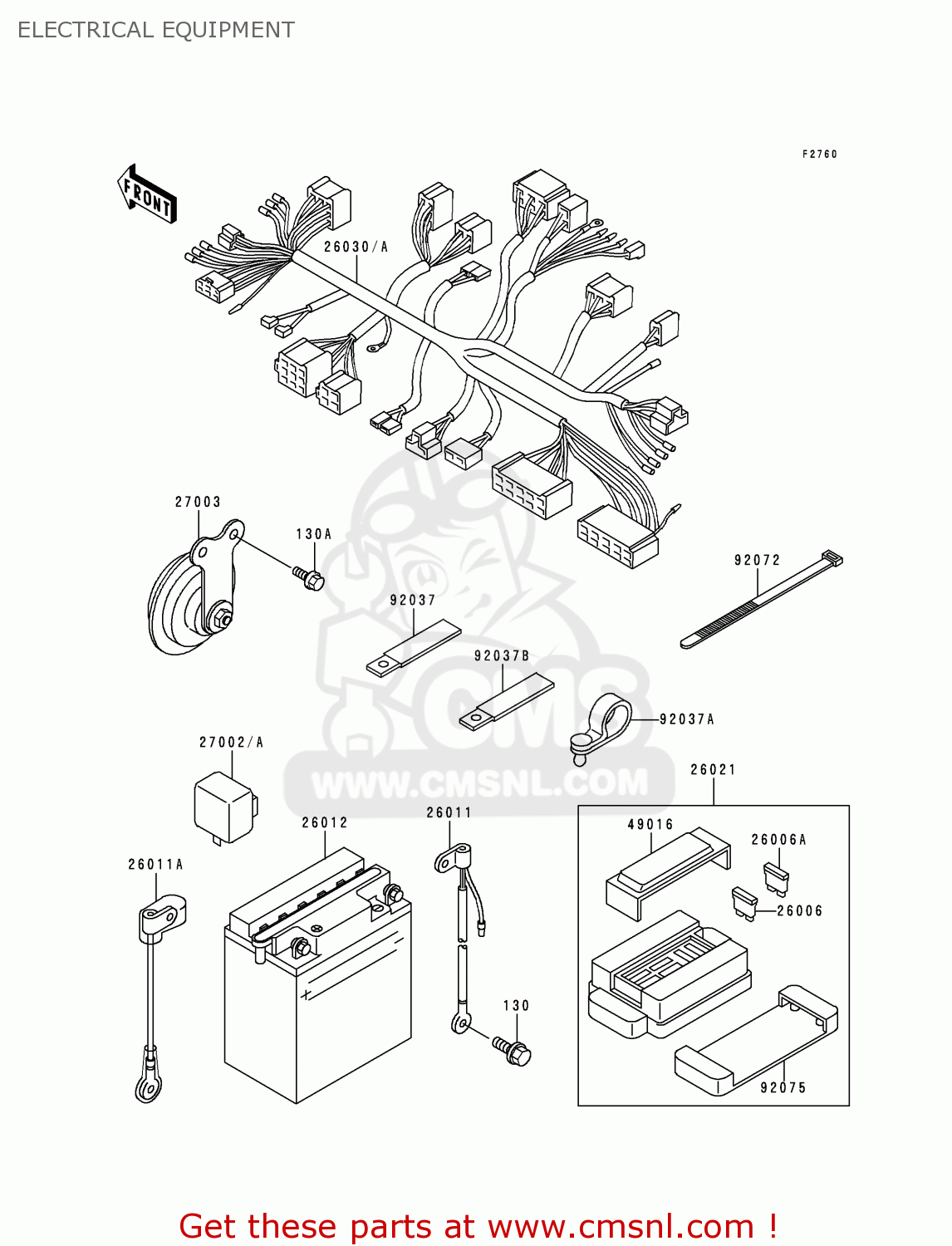 ELECTRICAL EQUIPMENT ZR550B4 ZEPHYR 1993 CANADA