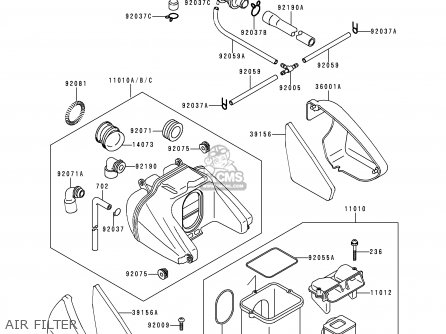 AIR FILTER - ZR550B4 ZEPHYR 1993 CANADA