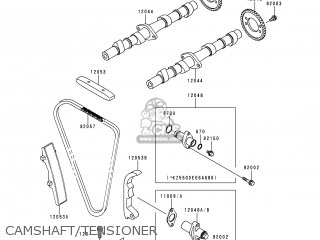 CAMSHAFT/TENSIONER - ZR550B4 ZEPHYR 1993 CANADA