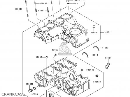 CRANKCASE - ZR550B4 ZEPHYR 1993 CANADA