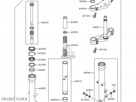 FRONT FORK - ZR550B4 ZEPHYR 1993 CANADA