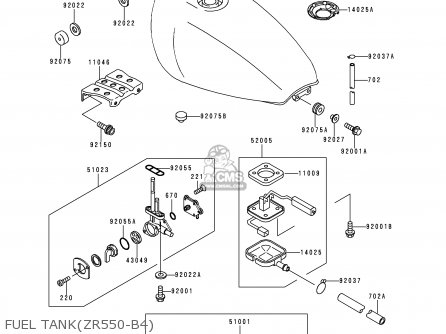 FUEL TANK(ZR550-B4) - ZR550B4 ZEPHYR 1993 CANADA