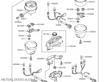 METER(ZR550-B3/B4) - ZR550B4 ZEPHYR 1993 CANADA
