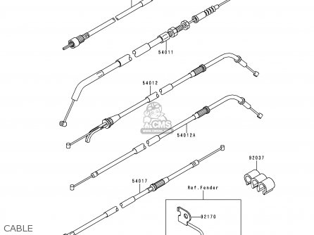 CABLE - ZR550B4 ZEPHYR 1993 CANADA