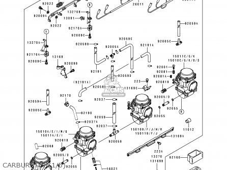 CARBURETOR(1/5) - ZR550B4 ZEPHYR 1993 EUROPE UK FR NL FG GR SP