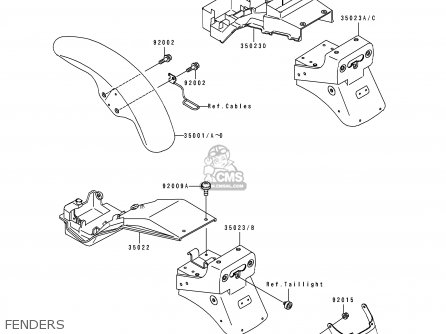 FENDERS - ZR550B4 ZEPHYR 1993 EUROPE UK FR NL FG GR SP