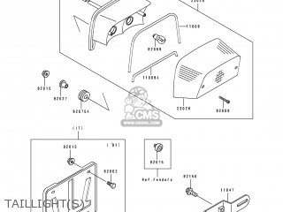 TAILLIGHT(S) - ZR550B4 ZEPHYR 1993 EUROPE UK FR NL FG GR SP
