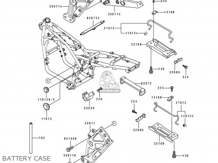 BATTERY CASE - ZR550B5 ZEPHYR 1994 UNITED KINGDOM FR NL FG GR SD SP