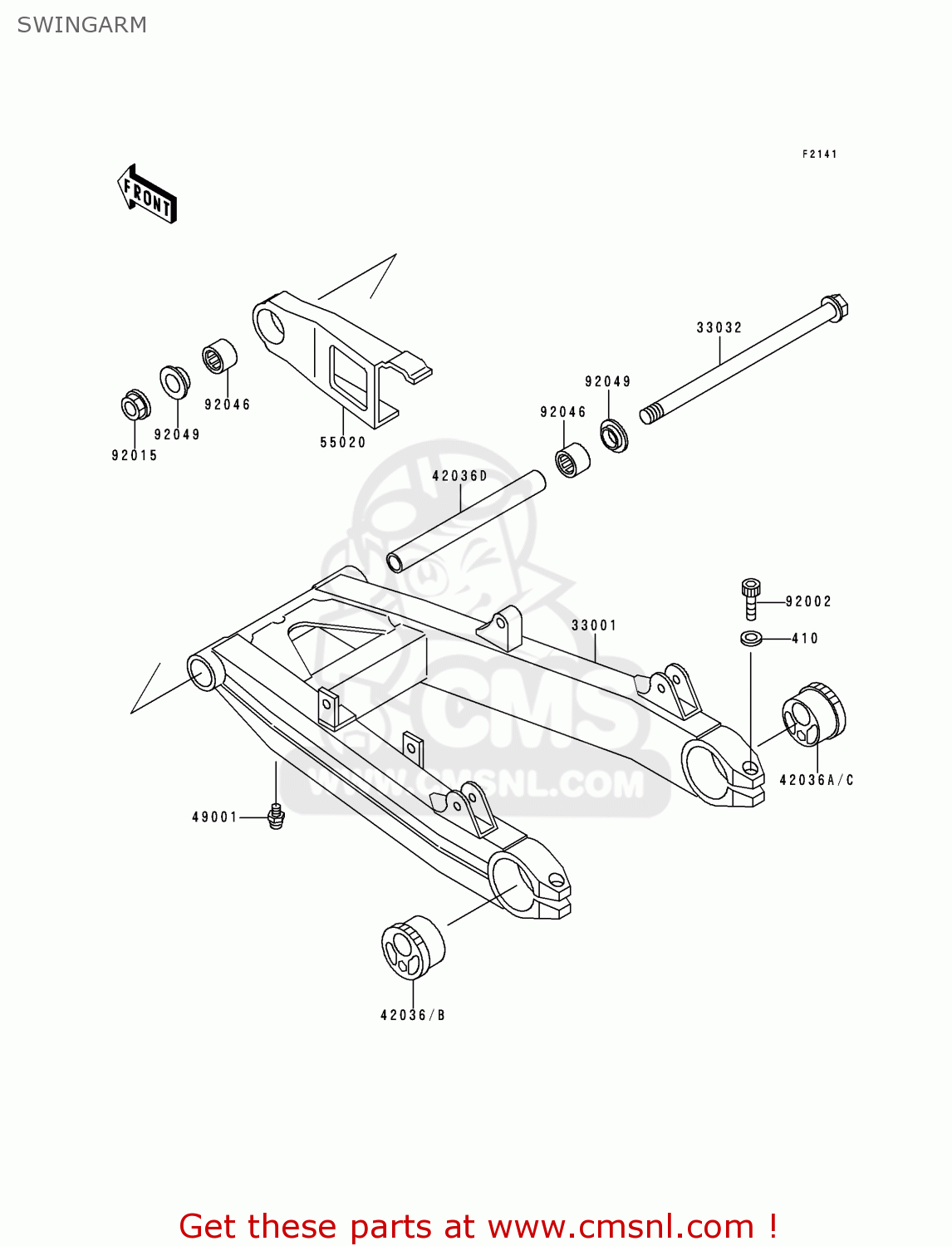 SWINGARM ZR550B7 ZEPHYR 1996 EUROPE SD SP