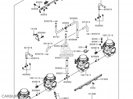 CARBURETOR - ZR550B7 ZEPHYR 1996 EUROPE SD SP