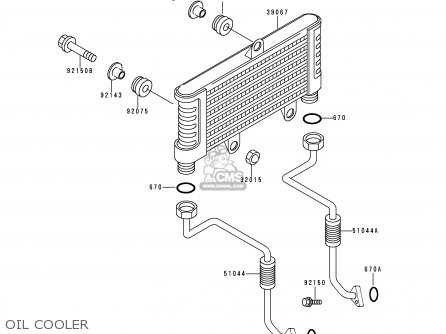 OIL COOLER - ZR550B7 ZEPHYR 1996 EUROPE SD SP