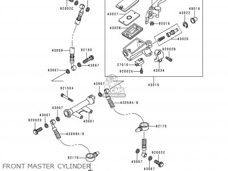 FRONT MASTER CYLINDER - ZR550B7 ZEPHYR 1996 EUROPE SD SP