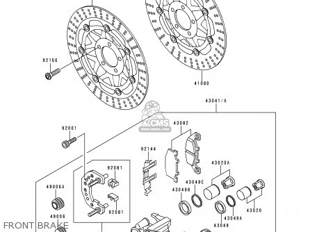 FRONT BRAKE - ZR550B7 ZEPHYR 1996 EUROPE SD SP