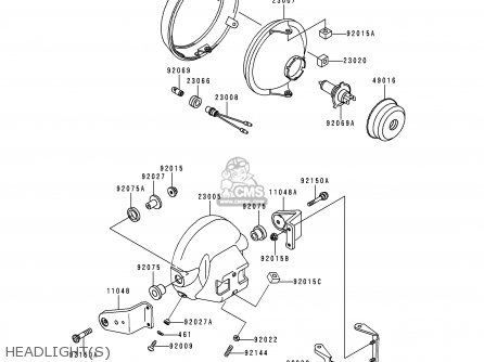 HEADLIGHT(S) - ZR550B7 ZEPHYR 1996 EUROPE SD SP