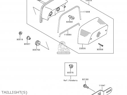TAILLIGHT(S) - ZR550B7 ZEPHYR 1996 EUROPE SD SP