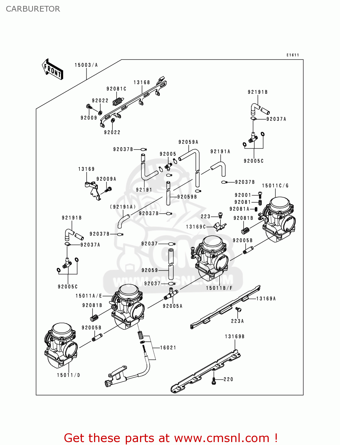 CARBURETOR ZR550B8 ZEPHYR 1997 AUSTRIA FG NR