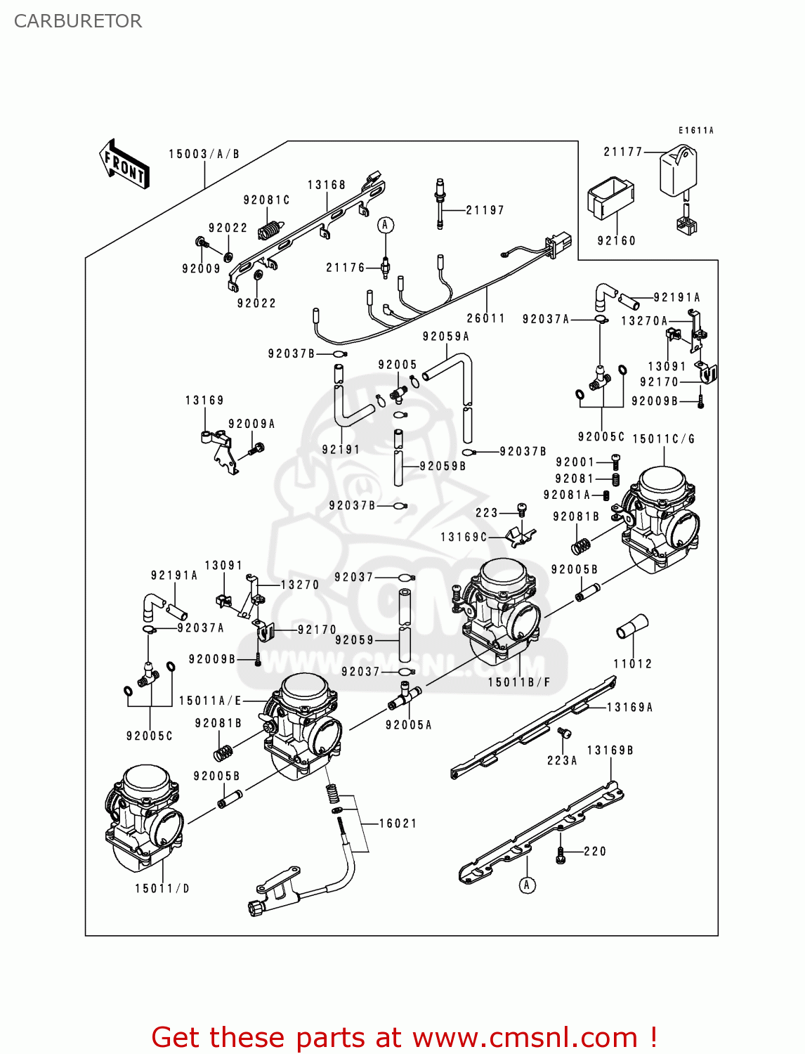 CARBURETOR ZR550B8 ZEPHYR 1997 AUSTRIA FG NR