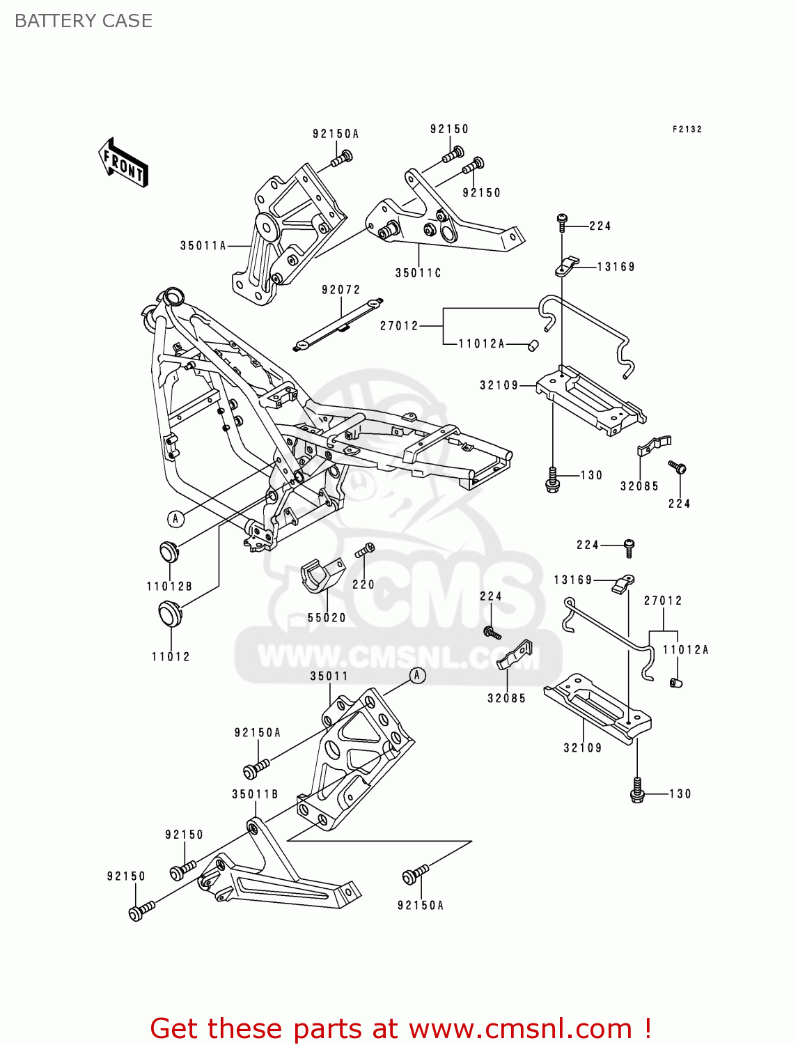 BATTERY CASE ZR550B8 ZEPHYR 1997 AUSTRIA FG NR