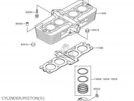 CYLINDER/PISTON(S) - ZR550B8 ZEPHYR 1997 AUSTRIA FG NR