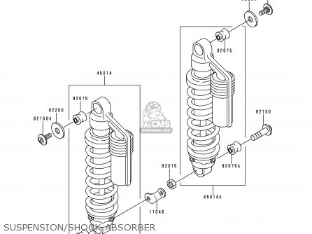 SUSPENSION/SHOCK ABSORBER - ZR550B8 ZEPHYR 1997 AUSTRIA FG NR