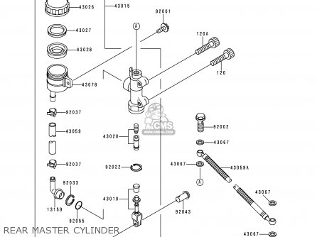 REAR MASTER CYLINDER - ZR550B8 ZEPHYR 1997 AUSTRIA FG NR
