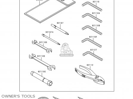 OWNER'S TOOLS - ZR550B8 ZEPHYR 1997 AUSTRIA FG NR