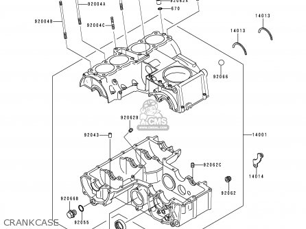 CRANKCASE - ZR550B9 ZEPHYR 1998 FG