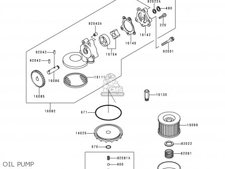 OIL PUMP - ZR550B9 ZEPHYR 1998 FG