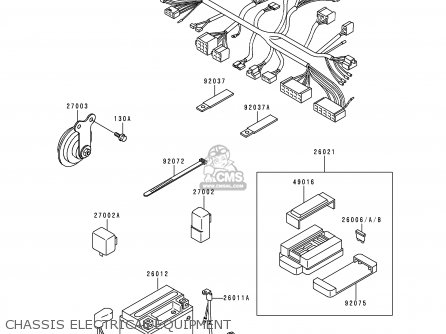 CHASSIS ELECTRICAL EQUIPMENT - ZR550B9 ZEPHYR 1998 FG