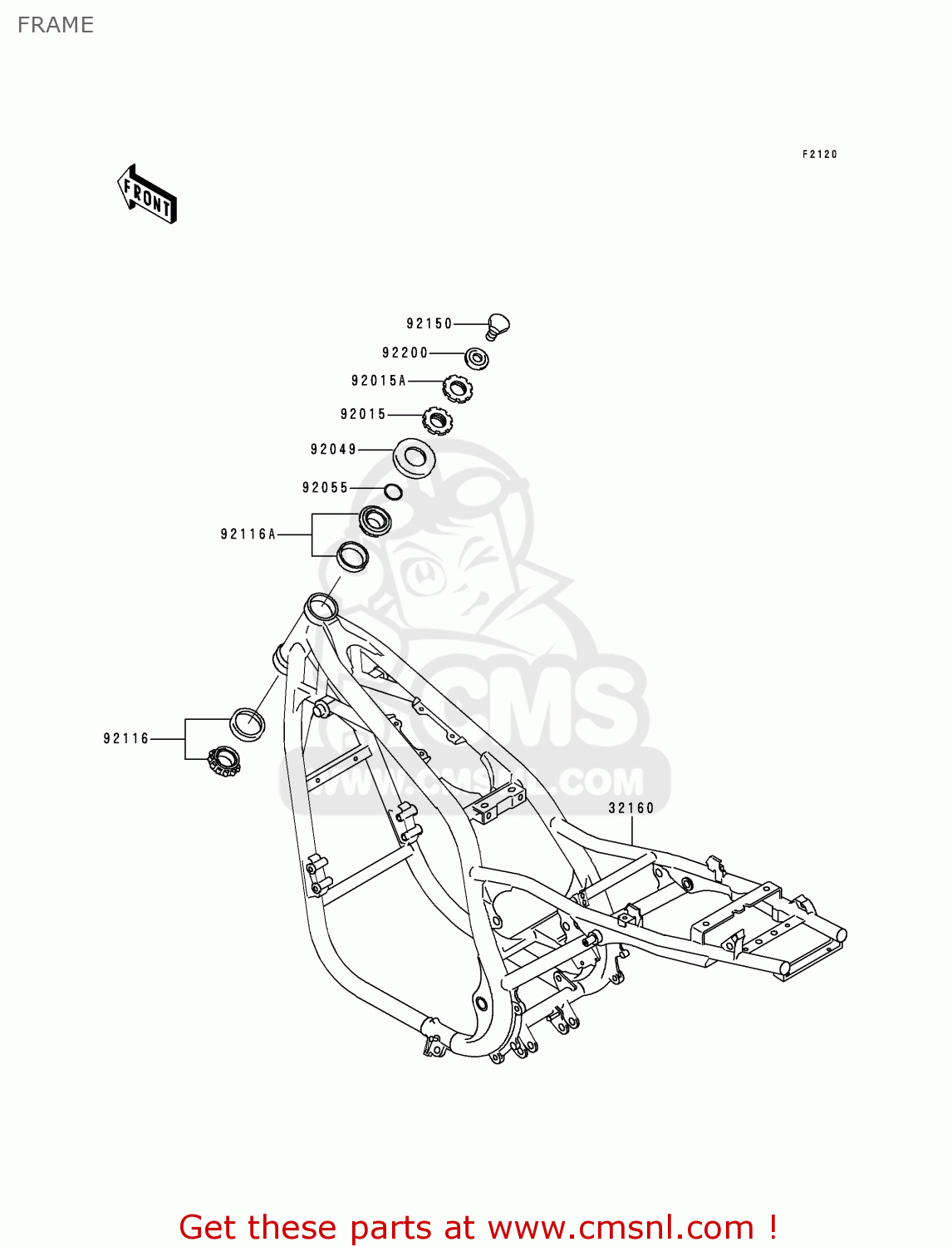 FRAME ZR750C1 ZEPHYR 1991 USA CALIFORNIA CANADA