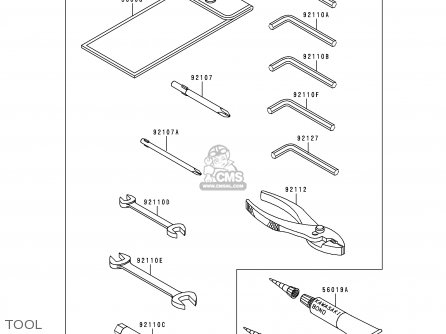 TOOL - ZR750C1 ZEPHYR 1991 USA CALIFORNIA CANADA